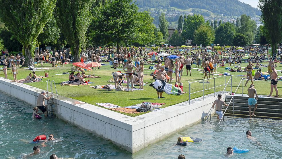 Das Berner Freibad Marzili ist Ausgangspunkt einer Debatte über Geschlecht, Diskriminierung und Polizei geworden. Foto: IMAGO/Pius Koller