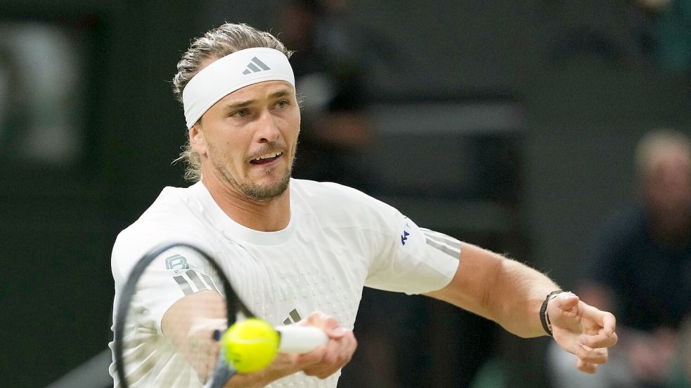 Alexander Zverev entschied die ersten beiden Sätze gegen Lehecka für sich. Foto: Kirsty Wigglesworth