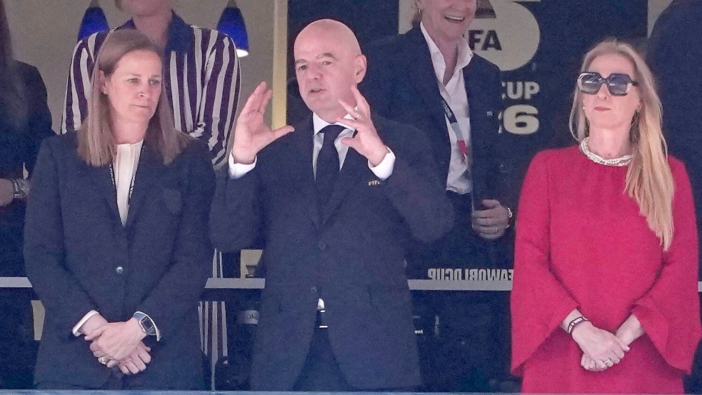 FIFA-Boss Infantino sah in Seattle zu. Foto: Lindsey Wasson