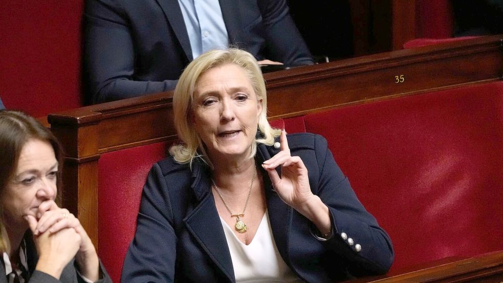 Le Pen möchte gern ein viertes Mal Anlauf für die französische Staatsspitze nehmen. (Archivbild) Foto: Michel Euler/AP/dpa