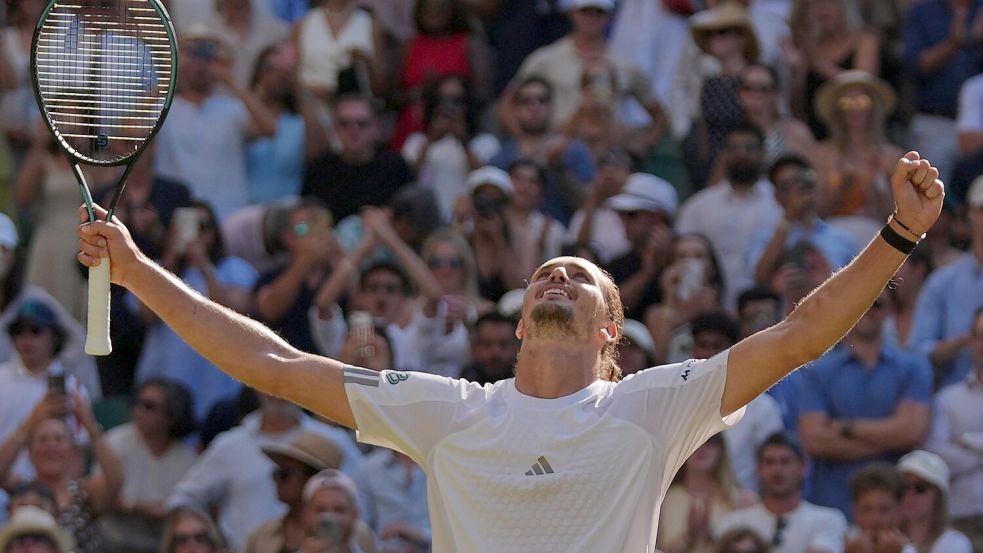 Erstmals in einem Wimbledon-Viertelfinale: Alexander Zverev. Foto: Maja Smiejkowska