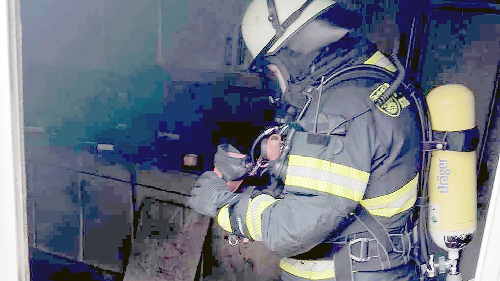 Die Feuerwehr rückte am Donnerstagmorgen aus. Foto: Ewald Spengel/Feuerwehr Weener
