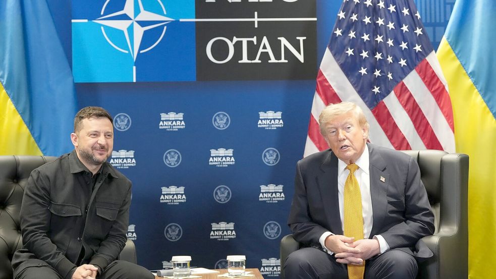 Trump sagt Selenskyj eine Lizenz für Patriot-Flugabwehrraketen zu. (Archivbild) Foto: Alex Brandon