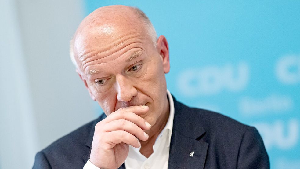 Berlins Regierender Bürgermeister Kai Wegner (CDU) will bis zur Bildung einer neuen Regierung im Amt bleiben. Foto: Fabian Sommer/dpa