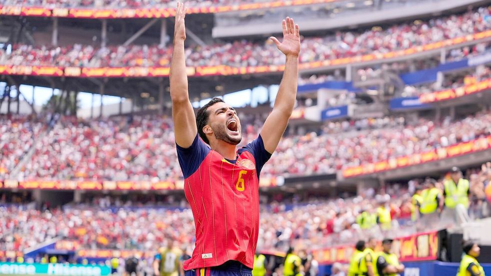 Schon wieder Matchwinner: Mikel Merino traf zum 2:1. Foto: Mark J. Terrill