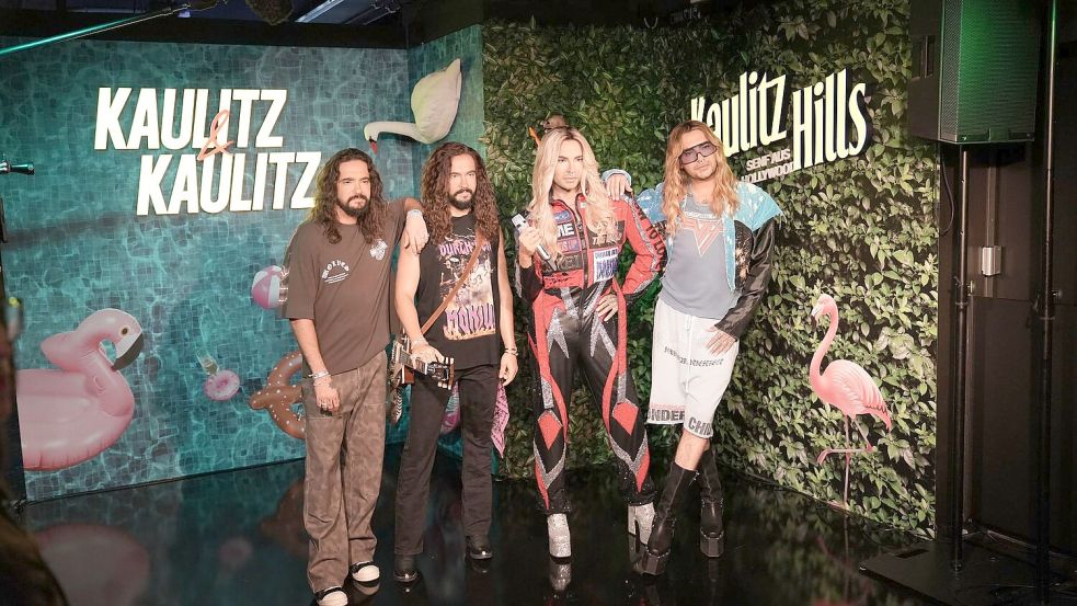 Die Kaulitz-Brüder haben ihre Wachsfiguren enthüllt. Foto: Manuel Genolet