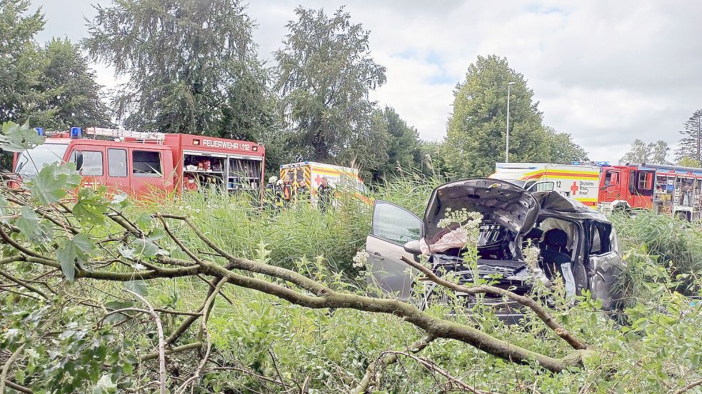 Der 86-jährige Autofahrer verstarb noch am Unfallort. Foto: Joachim Rand