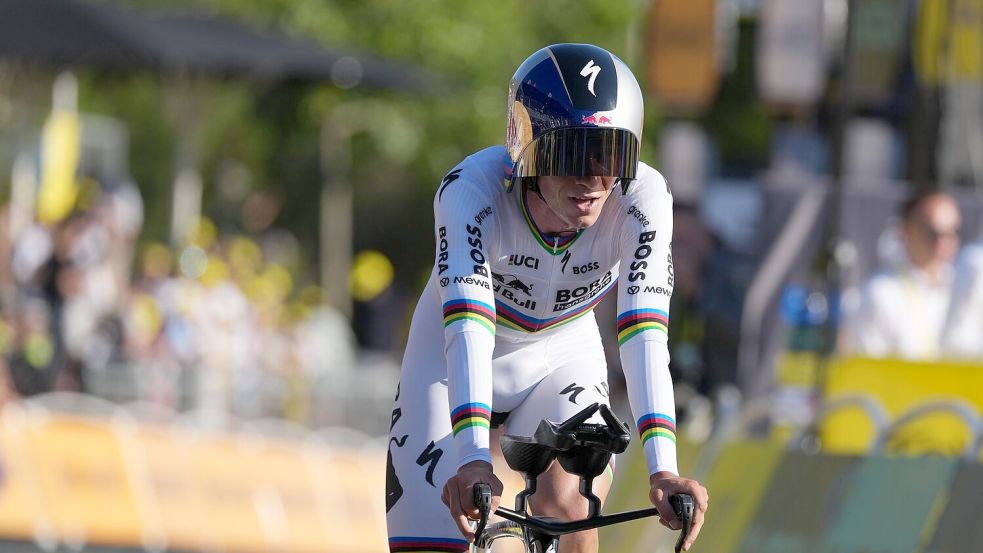 Remco Evenepoel sorgte für einen Aufreger. (Archivbild) Foto: Thibault Camus