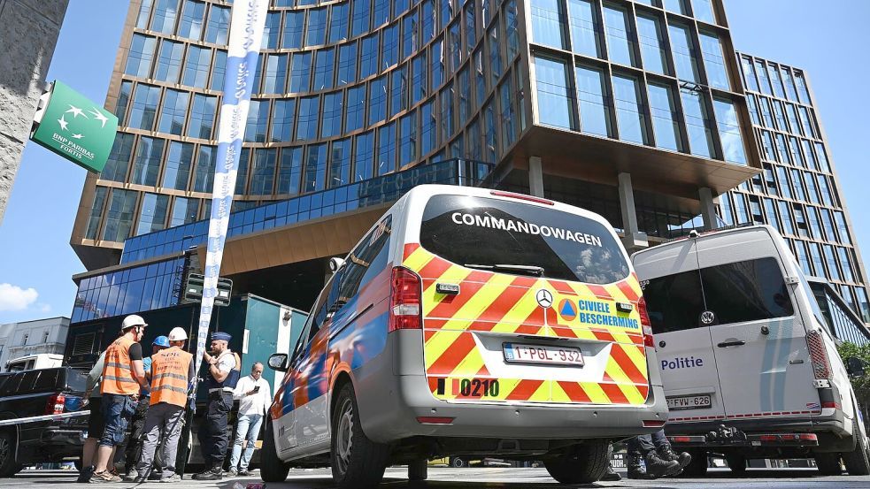 Das Gebäude in der Brüsseler Innenstadt wird umgebaut. Foto: Michael Brandt