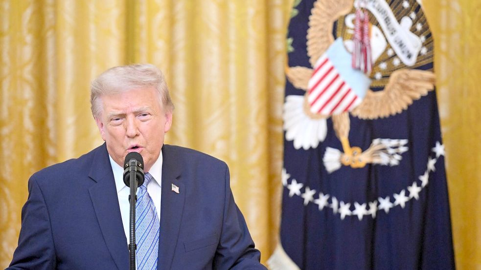 Trump sieht die USA im Iran auf der Gewinnerseite. Foto: Saul Loeb