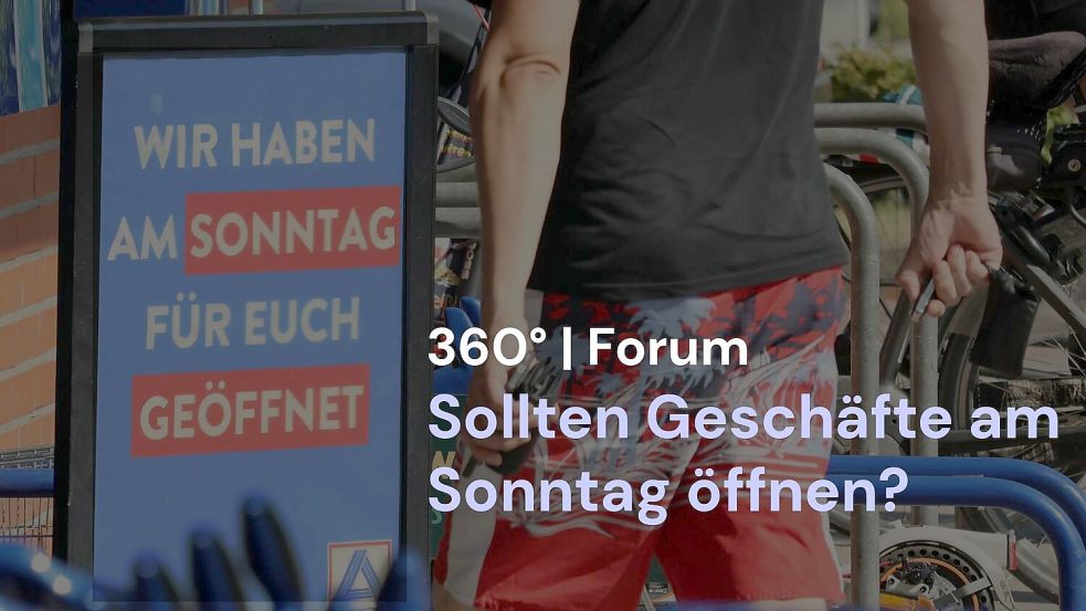 Im „360° | Das Forum“ besprach Autorin Svea Carlsen mit den Lesern die Zukunft der Ladenöffnungszeiten. Foto: Eva Kowalski und IMAGO / Inside-Picture