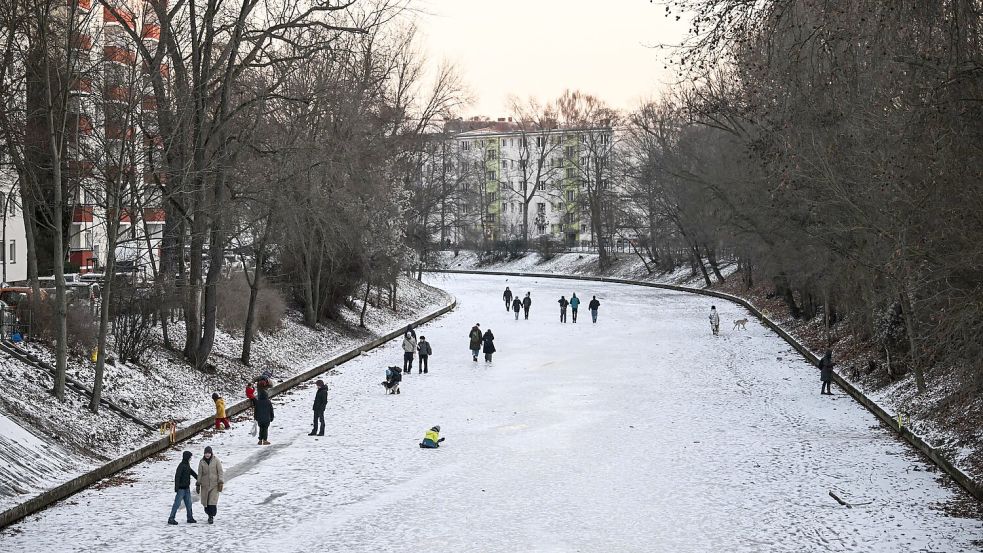Der vergangene vergleichsweise harte Winter in Berlin erinnerte zeitweise an eine Eiszeit. Foto: Britta Pedersen/dpa