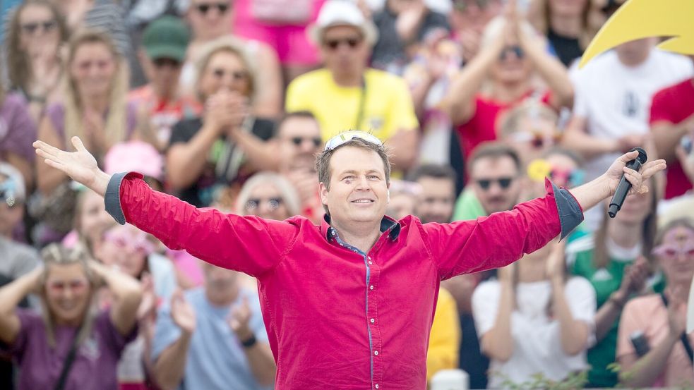 „Mon Amour“ von Tobee versetzt das Publikum in Ekstase. Foto: Hannes P. Albert/dpa