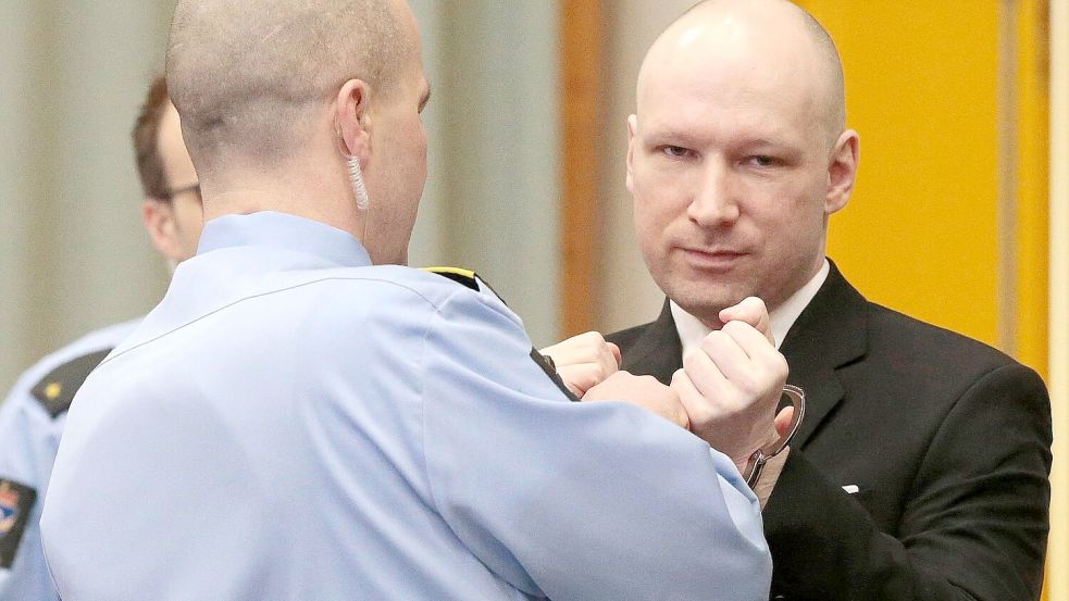 Anders Behring Breivik muss wohl bis an sein Lebensende im Gefängnis bleiben. (Archivbild) Foto: Lise Aserud/NTB Scanpix/AP/dpa