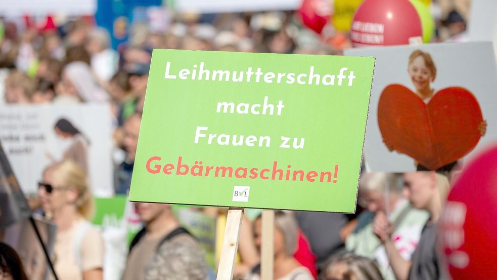 Kommerzialisierung des Kinderkriegens ist für viele Gegnerinnen und Gegner der Leihmutterschaft ein wichtiger Punkt. (Archivbild) Foto: Thomas Banneyer
