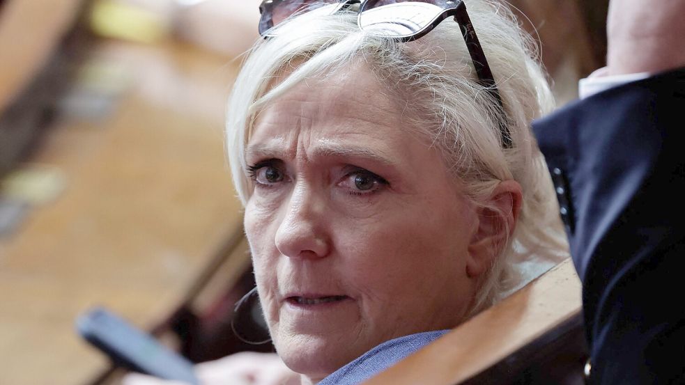 Marine Le Pen hat Revision gegen ihre Verurteilung wegen Veruntreuung von EU-Geldern eingelegt (Archivbild). Foto: Stephane De Sakutin/AFP/dpa