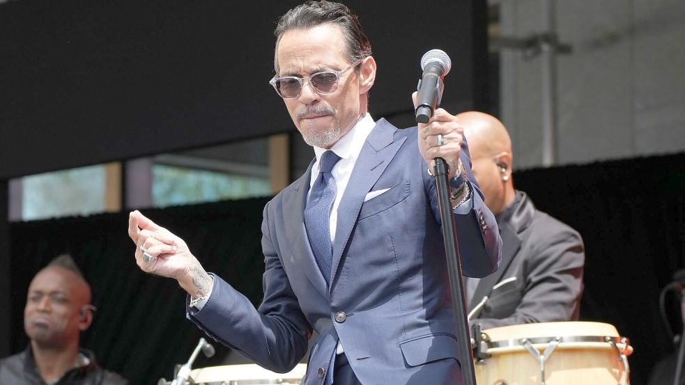 Der US-Sänger Marc Anthony („Vivir Mi Vida“) hat nun acht Kinder. (Archivbild) Foto: Alex Brandon
