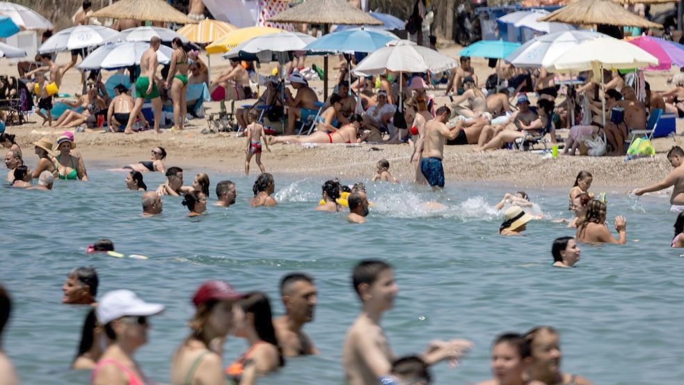 Auch in Griechenland erreichen die Temperaturen die 40-Grad-Marke. (Archivbild) Foto: Yorgos Karahalis