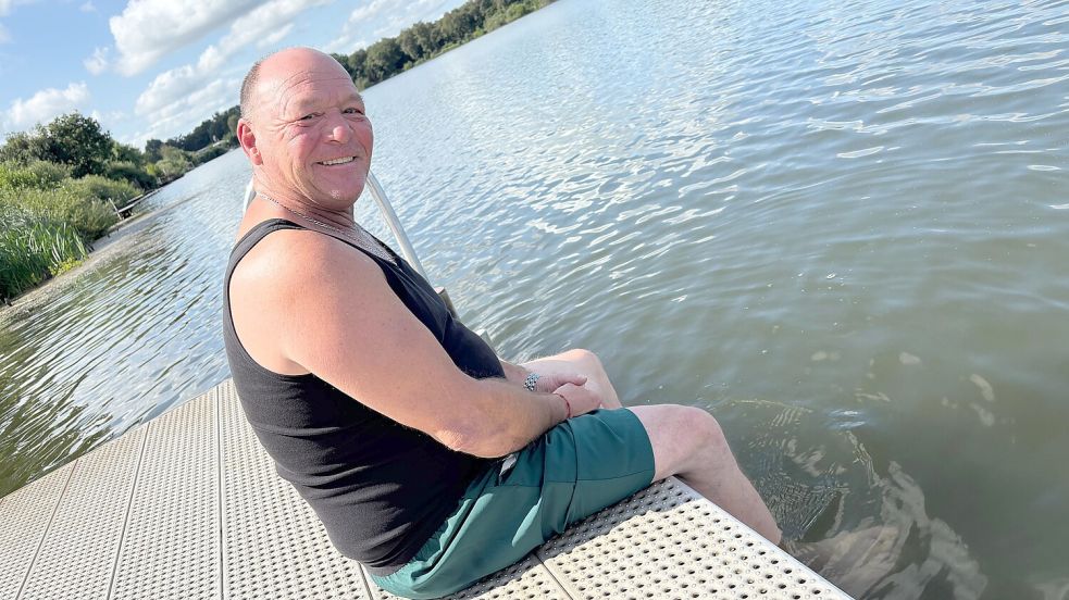 Am Jümmesee fühlt sich Adolf Otten am wohlsten. Foto: Lars Löschen