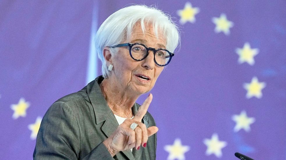 Seit dem 1. November 2019 führt die Französin Christine Lagarde die EZB. Foto: Michael Probst
