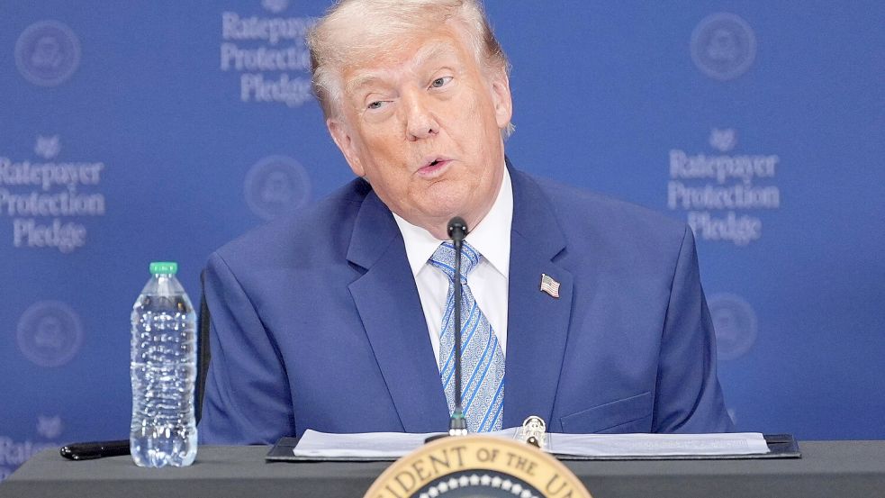Nach seiner Niederlage vor dem obersten US-Gericht hat US-Präsident Trump neue Wege gefunden, Abgaben zu erheben. Foto: dpa/Alex Brandon