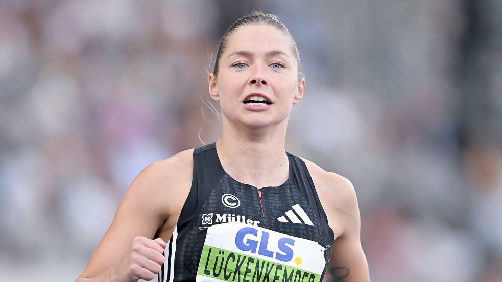 Gina Lückenkemper berichtete nach dem 100-Meter-Finale von einem Zeckenbiss in den Hinterkopf. Foto: Sven Hoppe
