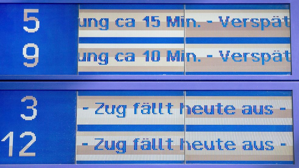 Viele Züge sind nach vor unpünktlich. (Archivfoto) Foto: Christoph Reichwein
