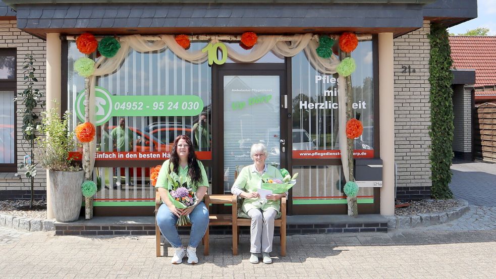 Nicole Vallan und Heidi Hopp sind von Anfang an dabei und feiern ihr zehnjähriges Dienstjubiläum.