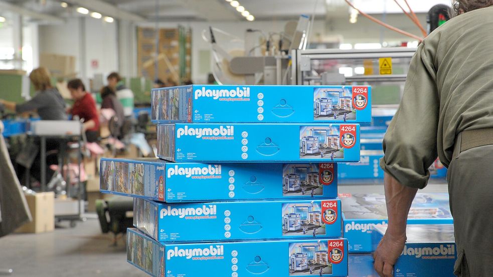 Am Playmobil-Produktionsstandort Dietenhofen in Bayern ist Schluss. Nun wird die Herstellung ins Ausland verlagert. Foto: dpa/David Ebener
