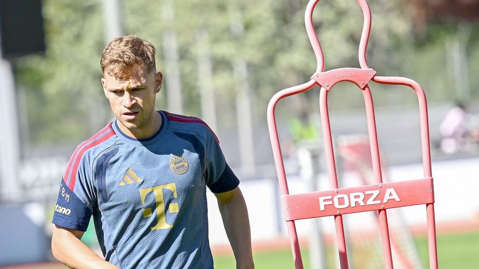 DFB-Kapitän Joshua Kimmich ist im Training zurück. Foto: Angelika Warmuth
