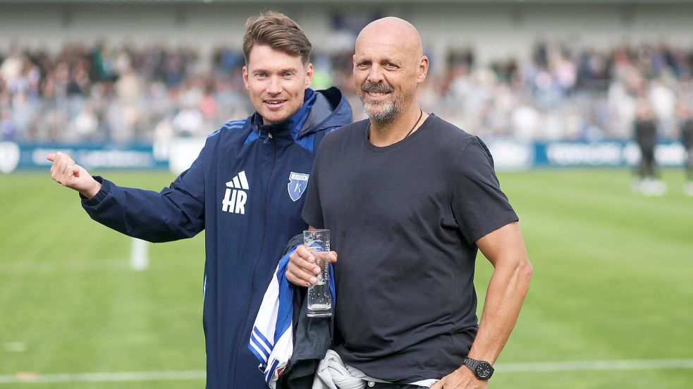 Der neue Co-Trainer von Bundestrainer Jürgen Klopp, Marc Kosicke, besuchte in der vergangenen Spielzeit zum Heimspiel gegen den SV Meppen seinen Freund und Geschäftspartner Henning Rießelmann. Archivfoto: Doden/Emden