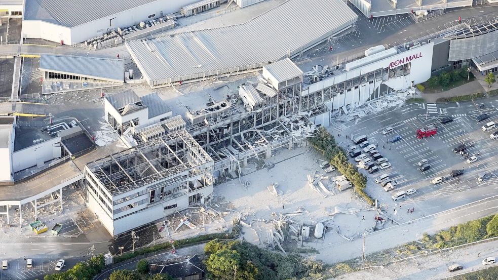 Bei einer Explosion in einem Einkaufszentrum gab es mehrere Tote. Foto: kyodo/dpa