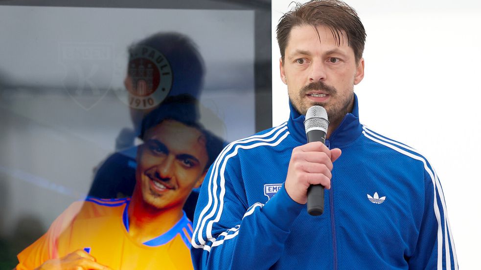 Björn Lindemann ist ein Mann mit einer klaren Meinung, der auch gerne mal einen Spruch raushaut. Das hat der neue Kickers-Trainer auch in der neuen Podcast-Folge bewiesen. Foto: Jens Doden, Emden