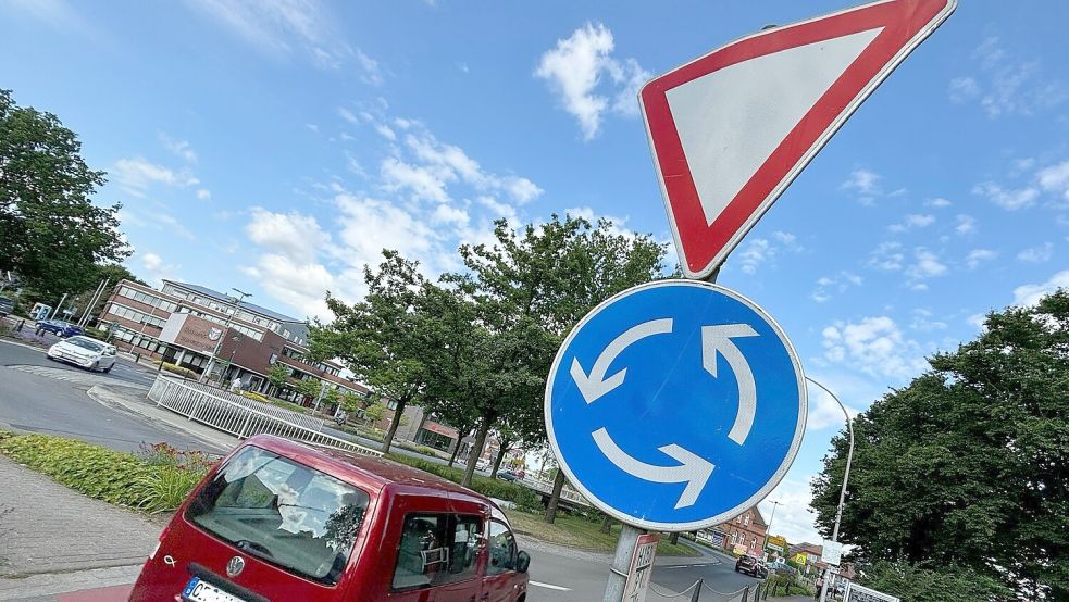 Der Kreisel in Rhauderfehn soll saniert werden. Archivfoto: Hellmers