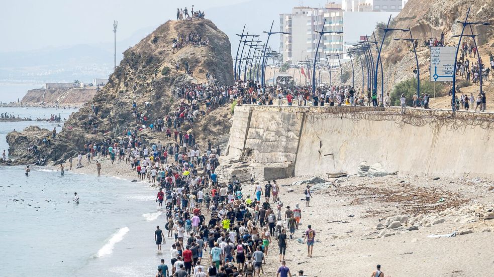 Mittlerweile hat der Großteil der Migranten Ceuta bereits wieder verlassen. Foto: STR