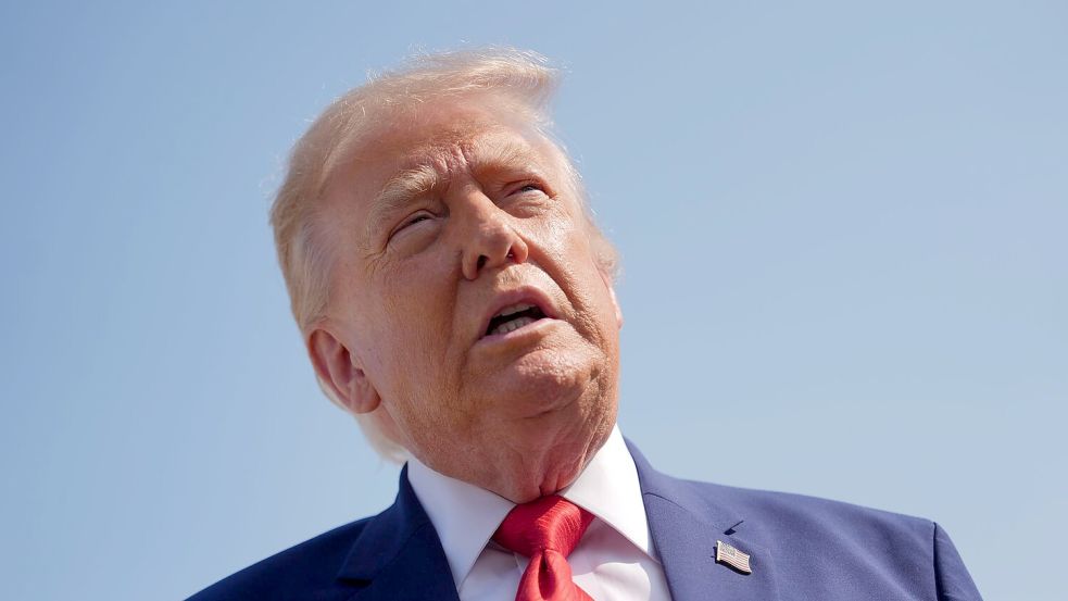 US-Präsident Trump spricht von bedeutenden Fortschritten im Bemühen um eine Beendigung des Iran-Kriegs. Foto: Julia Demaree Nikhinson