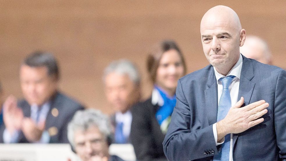 Der große Moment für Gianni Infantino: Seine Wahl zum FIFA-Präsidenten 2016. (Archivbild) Foto: Ennio Leanza