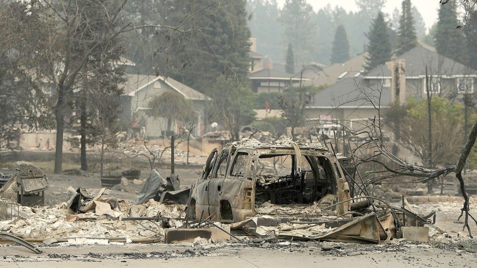 Im US-Bundesstaat Washington haben Waldbrände Hunderte Häuser zerstört. Foto: Young Kwak