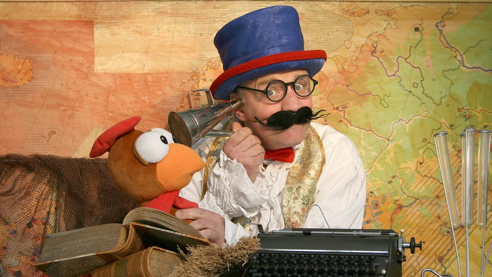 Schauspieler Christoph Bäumer spielt in Rhauderfehn „Die wunderbare Welt des Dr. Dolittle“. Foto: Kindertheater Don Kidschote