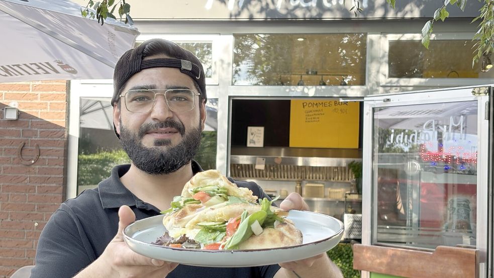 Bei Mr. Panini begrüßt Michael Pisha seine Gäste.