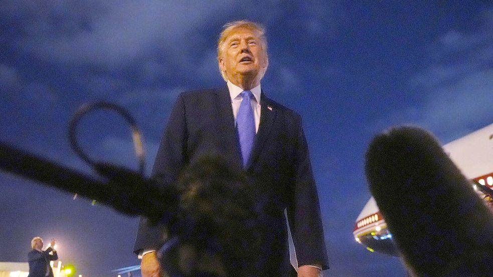 US-Präsident Donald Trump war mehrfach zwischen Drohungen und Ankündigungen von Verhandlungslösungen hin- und hergewechselt. Foto: Mark Schiefelbein