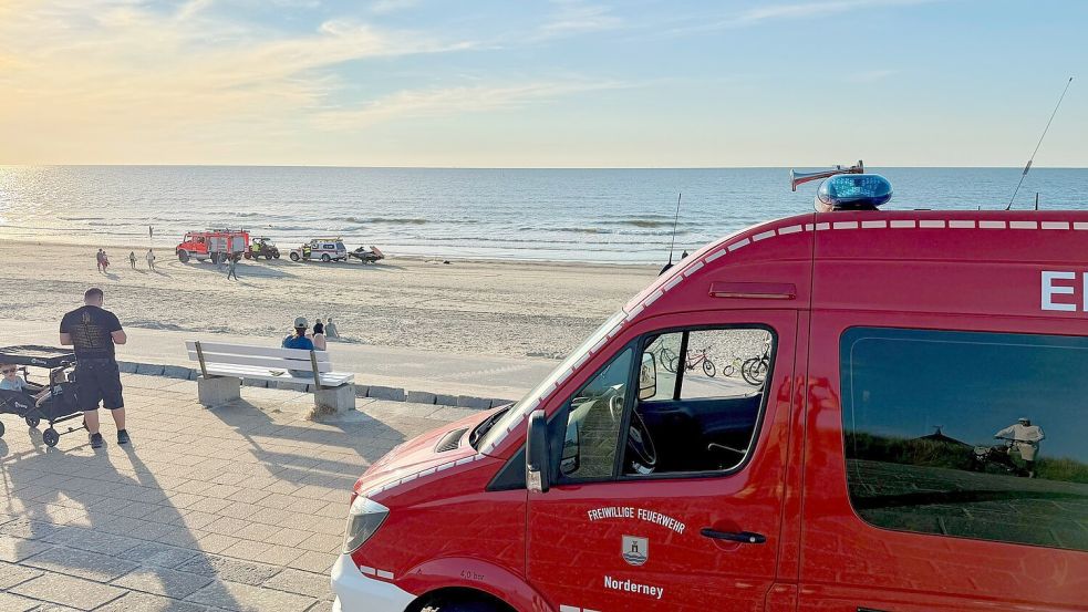 Die Feuerwehr Norderney war am Samstag im Einsatz. Foto: Feuerwehr