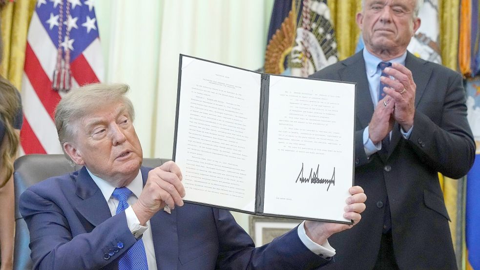 Trump räumte selbst ein, dass er sich auf unbelegte Behauptungen stütze. Foto: Jacquelyn Martin