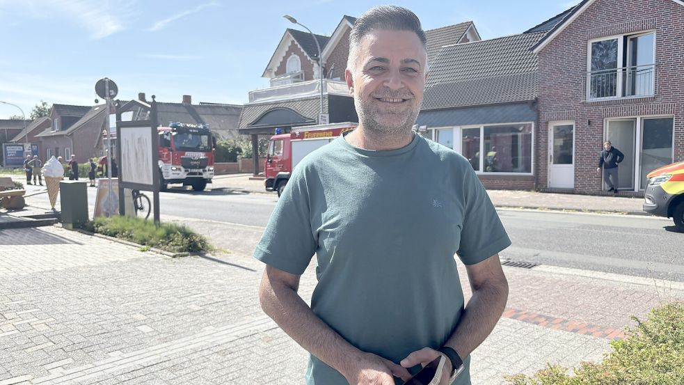 Shayda Jabbar zögert nicht und eilte als Erster zum Brandort. Foto: Mieke Matthes