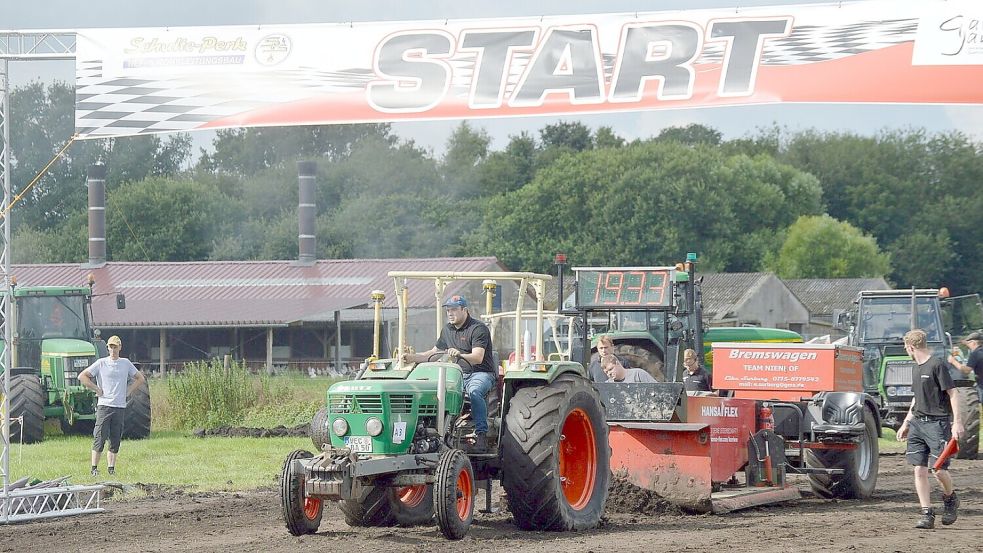 Ende Juli 2024 hatte in Wittensand erstmals ein Traktorpulling stattgefunden. Ausrichter des Wettbewerbs war das Pullingteam Wittensand. Archivfoto: Holger Weers