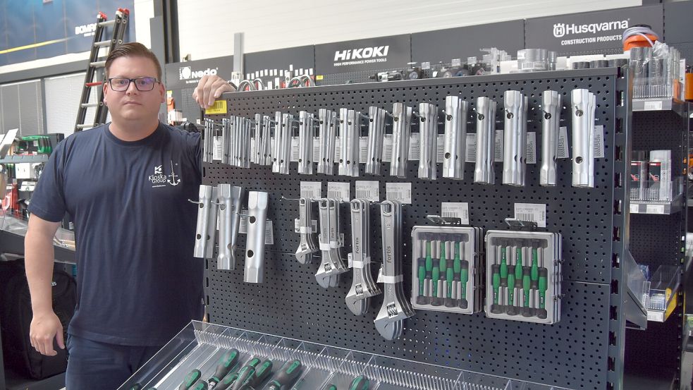 Kloska-Niederlassungsleiter André Siebenich will vor allem das Sortiment für Bautechnik deutlich erweitern. Foto: Prins