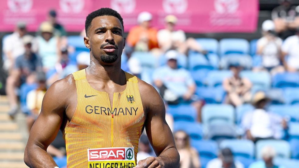 Leo Neugebauer verteidigte seine Führung im Zehnkampf. Foto: Sven Hoppe