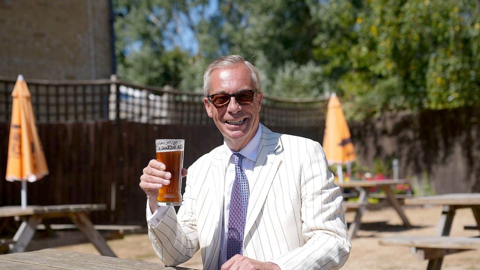 Sieht sich als Sieger: Brexit-Vorkämpfer Nigel Farage. Foto: Joe Giddens