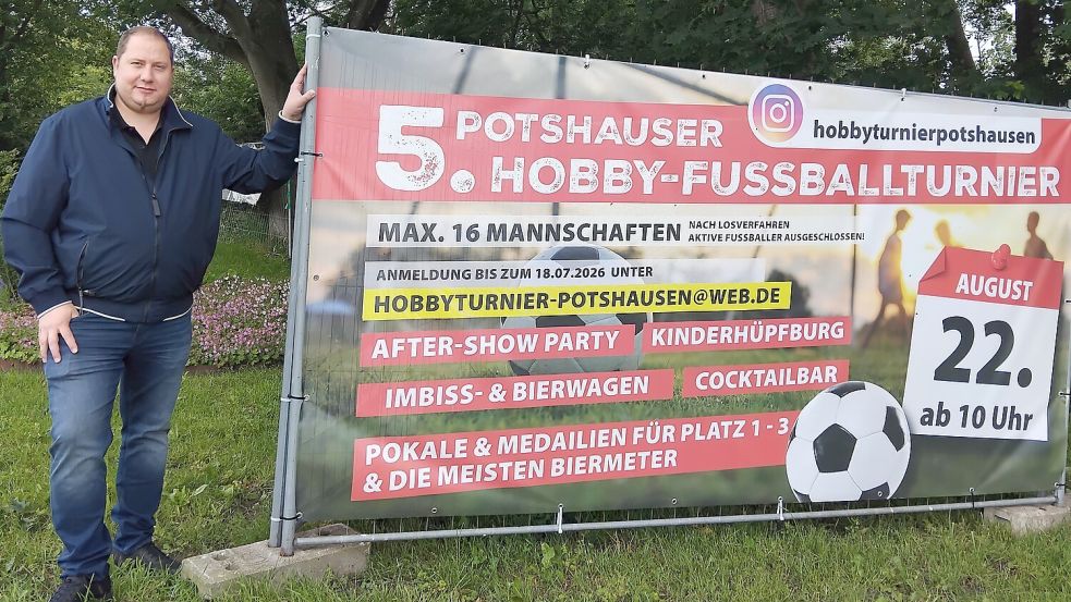 Mitorganisator Holger Focken freut sich auf die Jubiläumsveranstaltung in Potshausen. Foto: Clarissa Scherzer