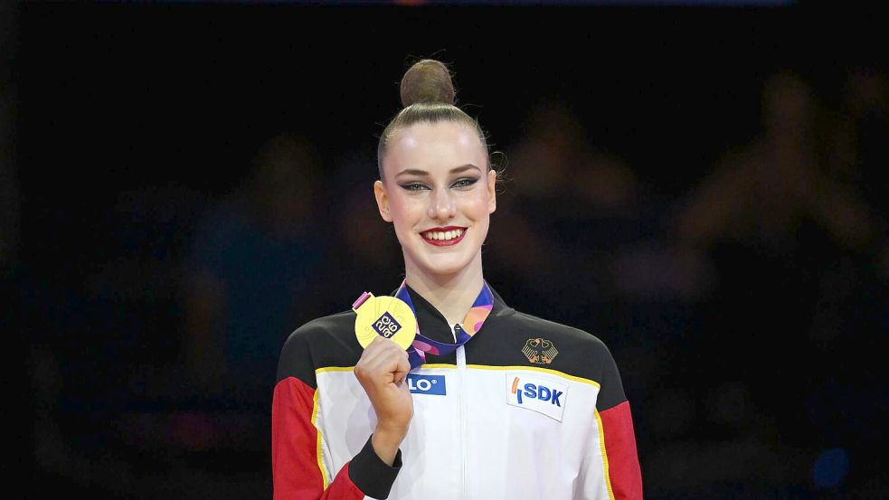 Gewann insgesamt vier WM-Medaillen: Darja Varfolomeev. Foto: Marijan Murat/dpa